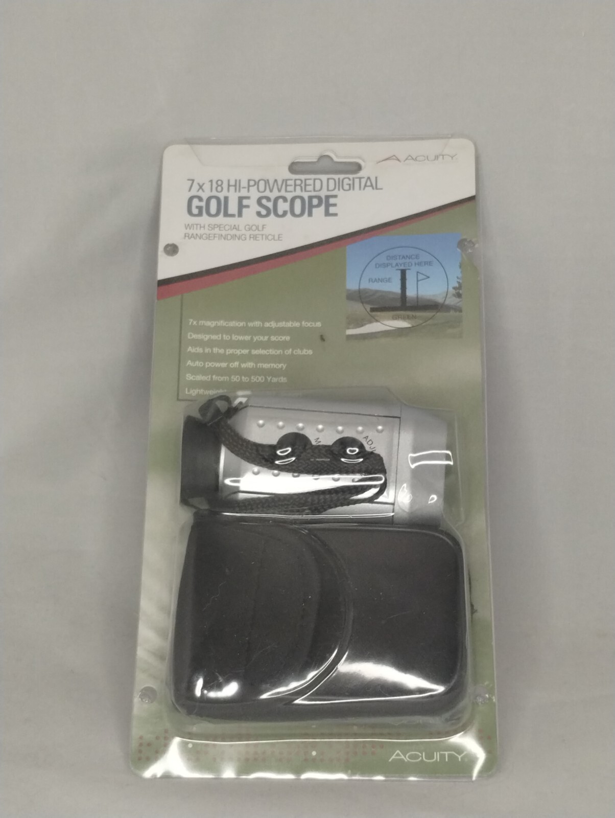Acuity Hi-Powered Digital Golf Scope Golf Range Finder New Free Shipping