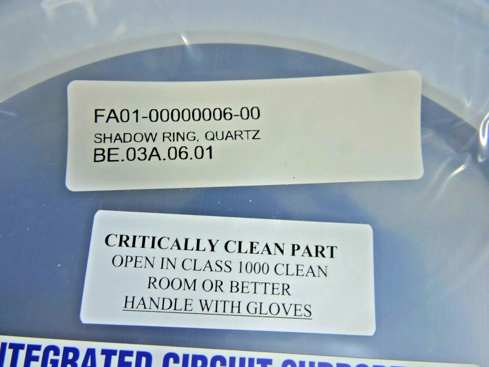 NEW Applied Materials 0200-10445 Quartz Shadow Ring 200mm MxP+ Etch / SEALED