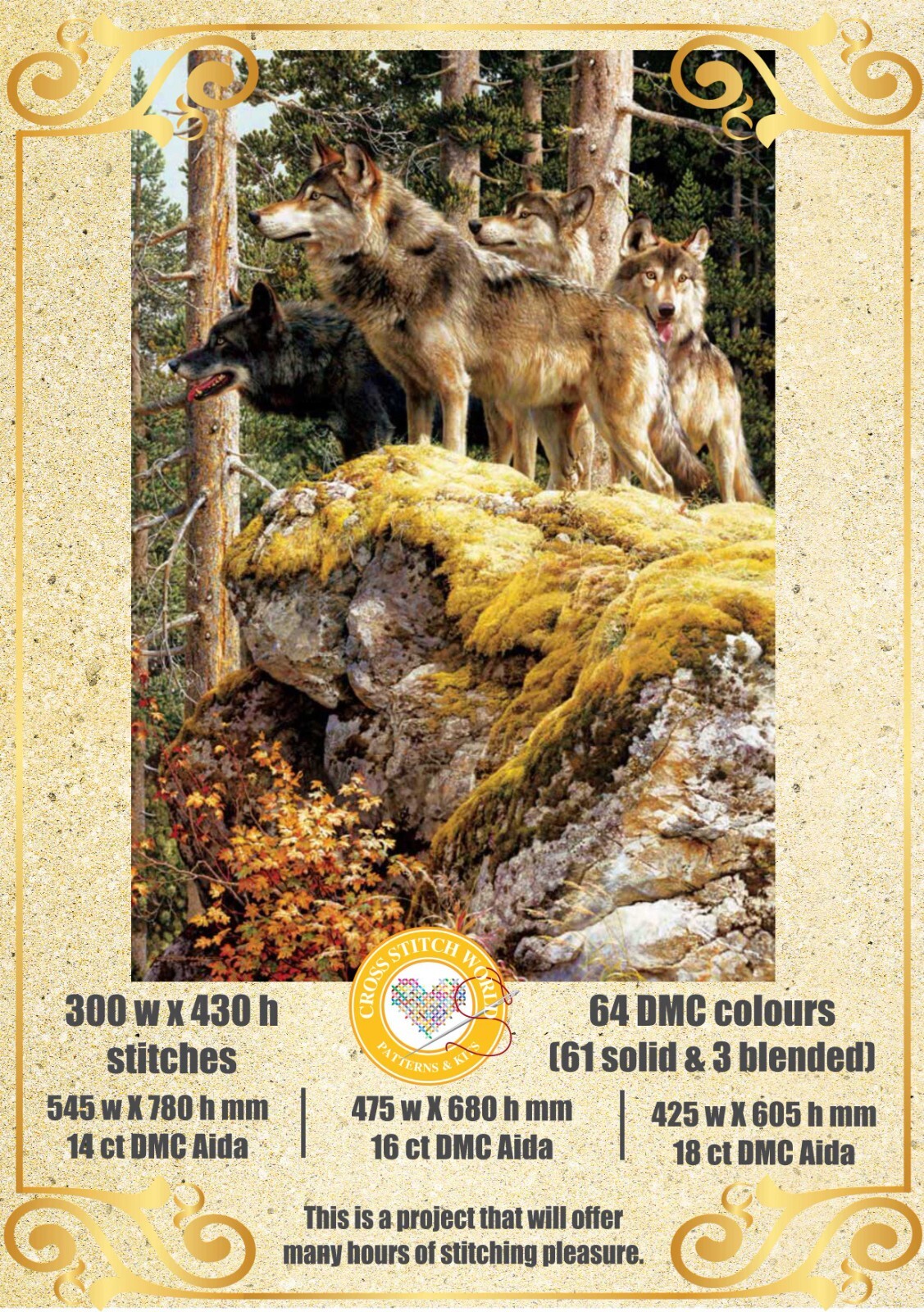 On the lookout 1259 Chart Counted Cross Stitch Pattern