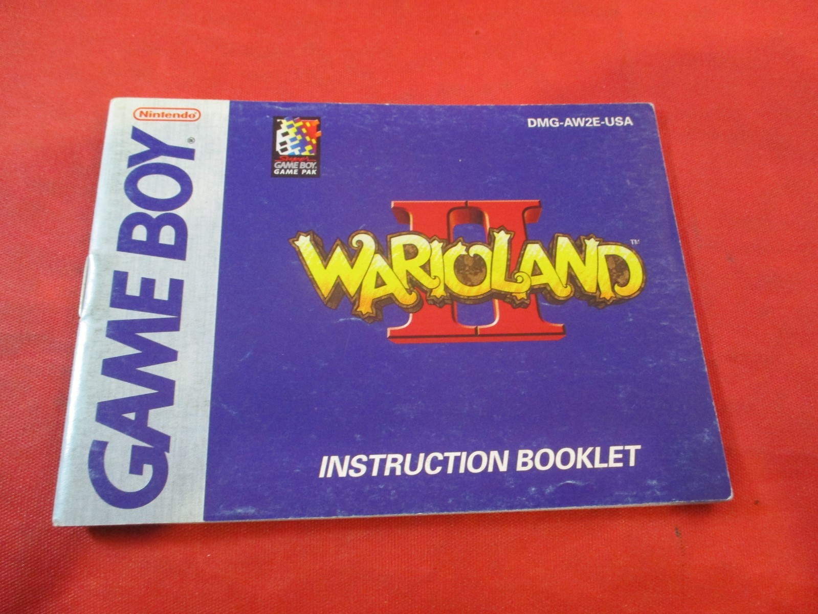 Wario Land II Nintendo Game Boy Instruction Manual Booklet ONLY #K