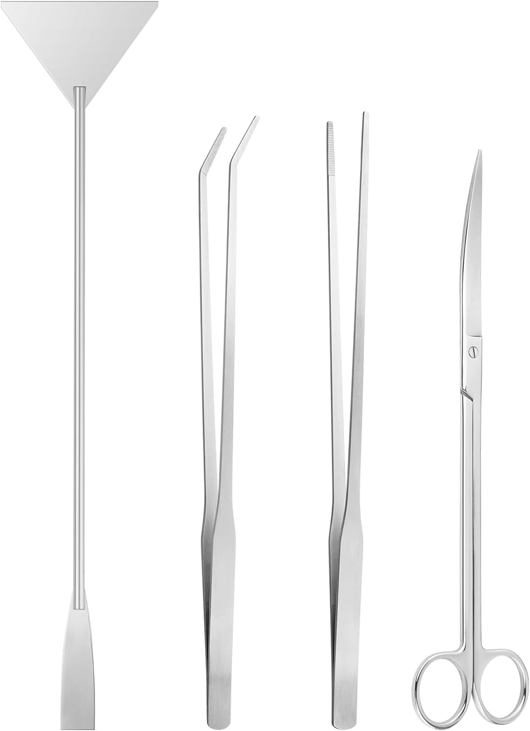 Aquascape Tools Aquarium Kit - 4PCS Terrarium Supplies Include Long Tweezers for