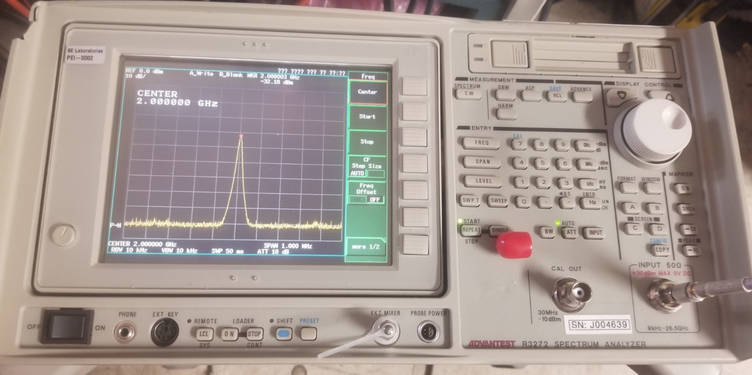 Advantest R3272  26.5GHz Spectrum Analyzer Portable WORKING!