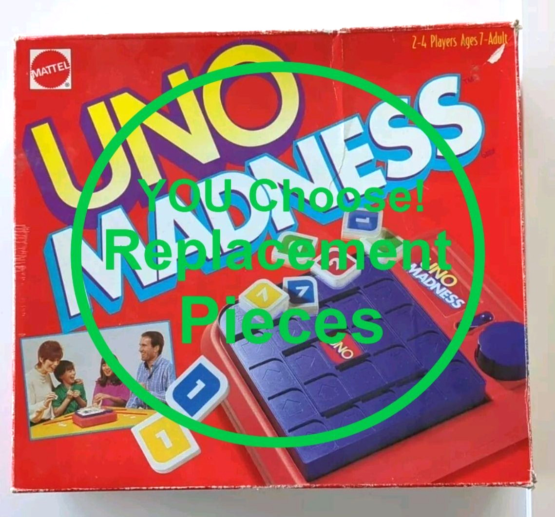 UNO MADNESS Replacement Pieces Cards Game Parts YOU Choose! VG