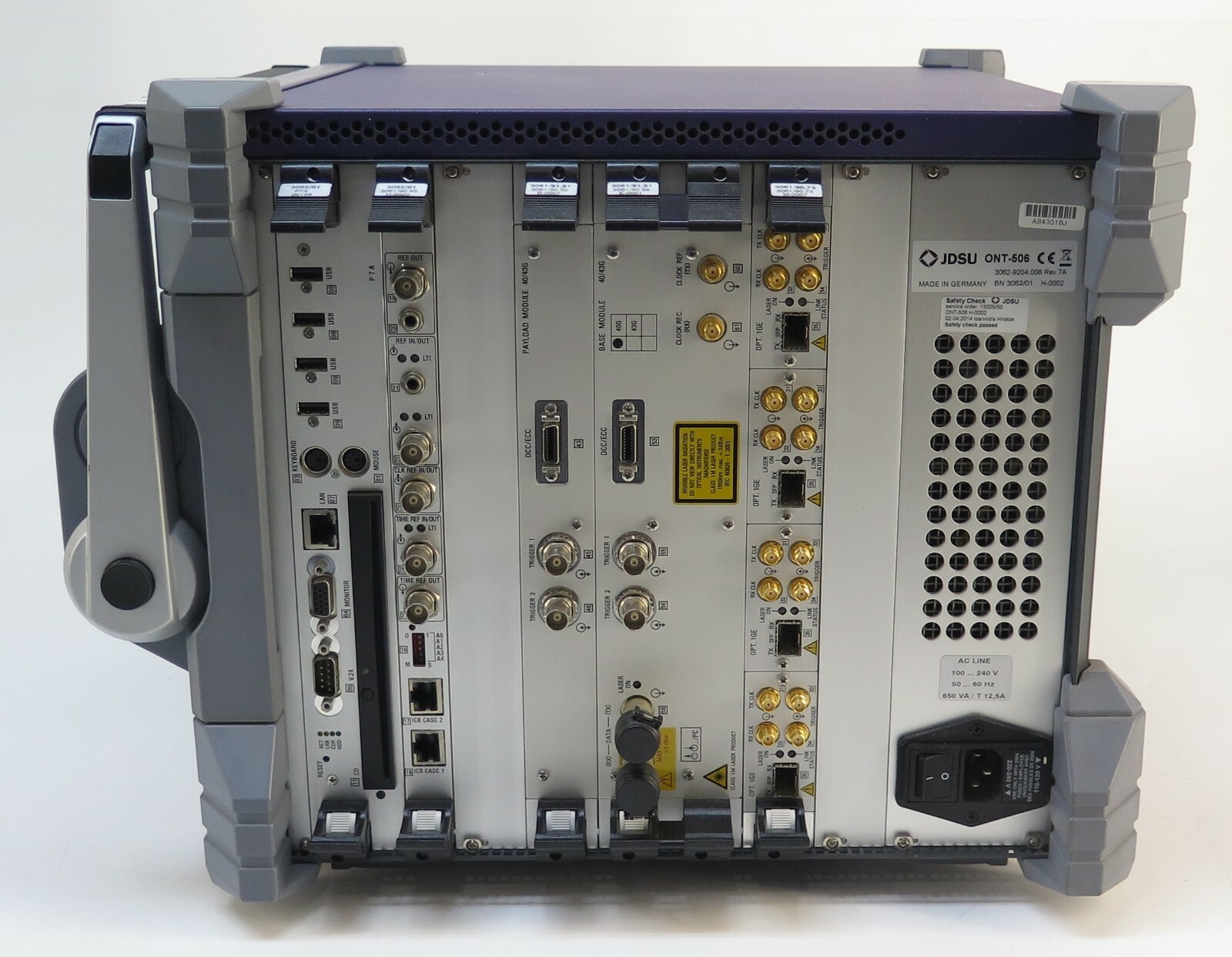 JDSU ONT-506 Optical Network Tester 40/43G w/ Modules