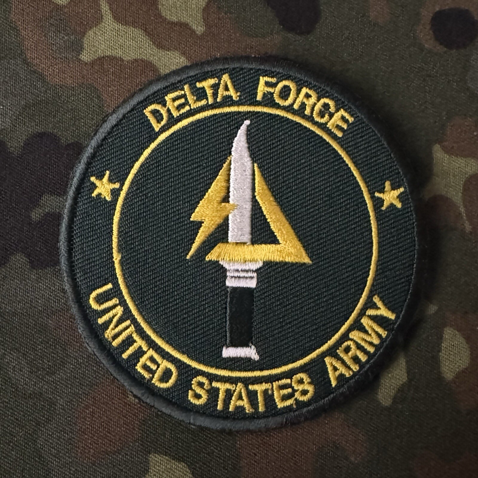 DELTA FORCE 1st SFOD-D Round Embroidered Patch Hook/Loop MARSOC SPECIAL FORCES