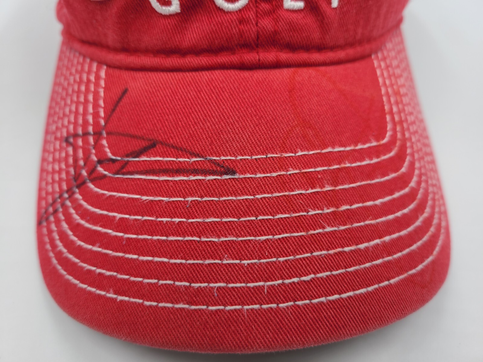 Callaway Golf FT-5 Tour i Autographed Signed Strapback Adjustable Hat Cap Red
