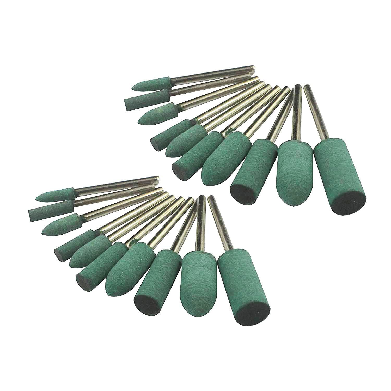 Luo ke 20 Pcs Rubber Polishing Bits, 1/8'' Shank Buffing Tools...