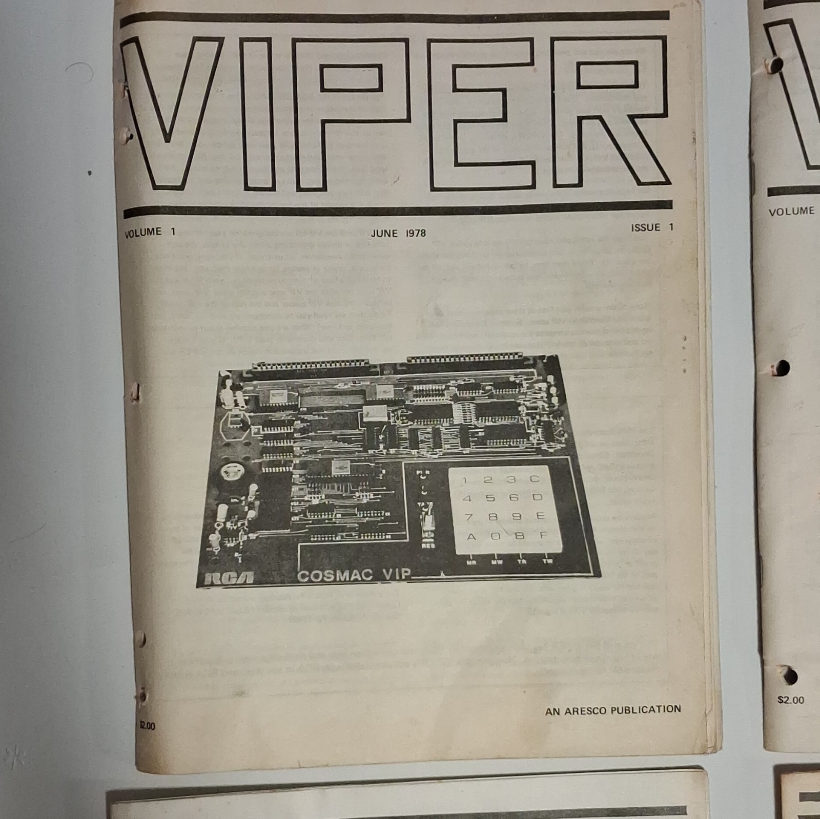 VIPER Vintage Magazine Lot + RCA 1800 COSMAC VIP Microtutor Manual MPM-109