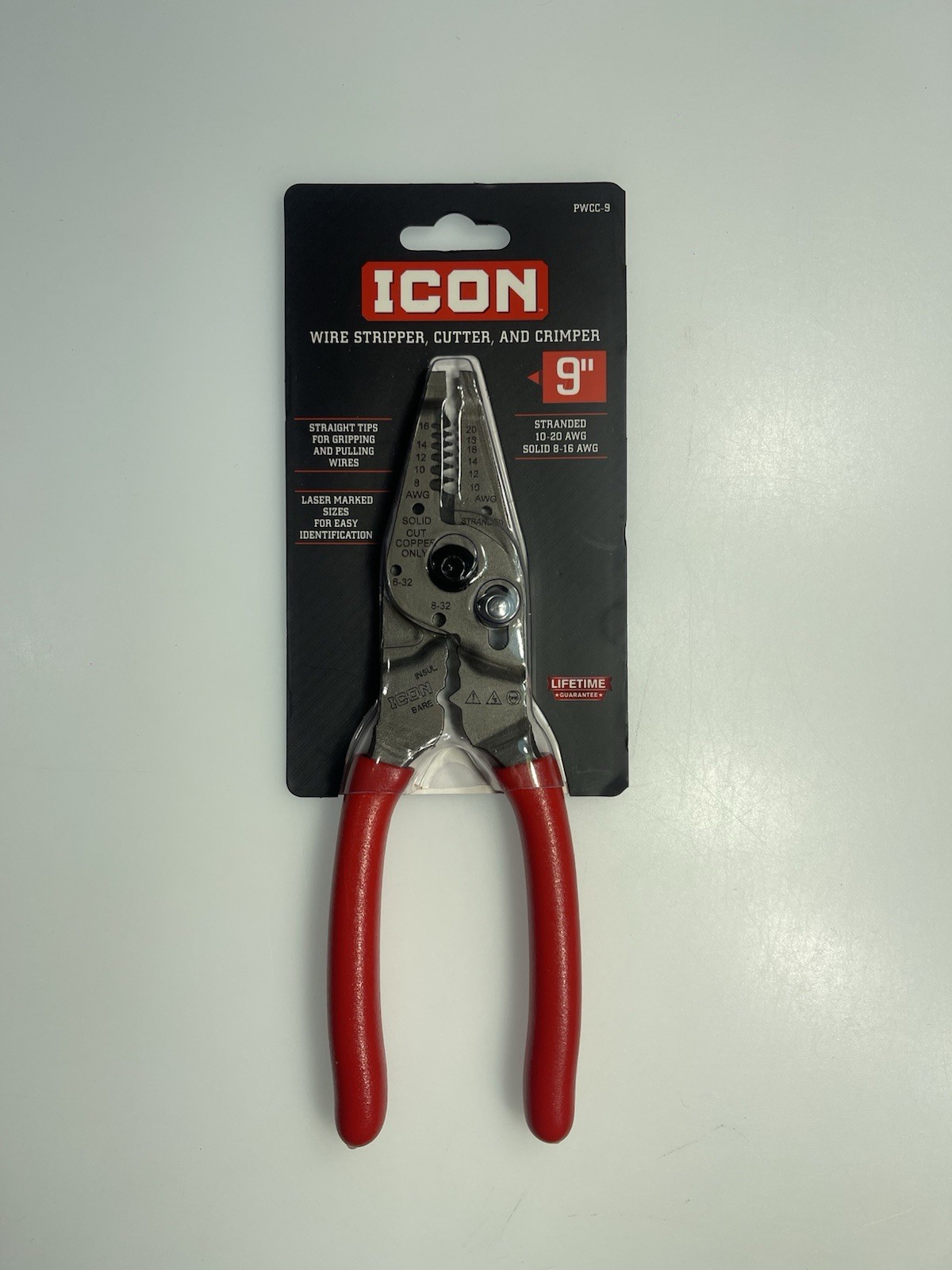 Icon 9” Wire Stripper Cutter Crimper PWCC-9