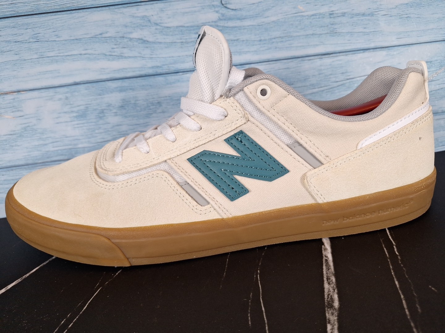 New Balance Numeric 306 Foy Sea Salt Teal Gum Shoes Sz 14