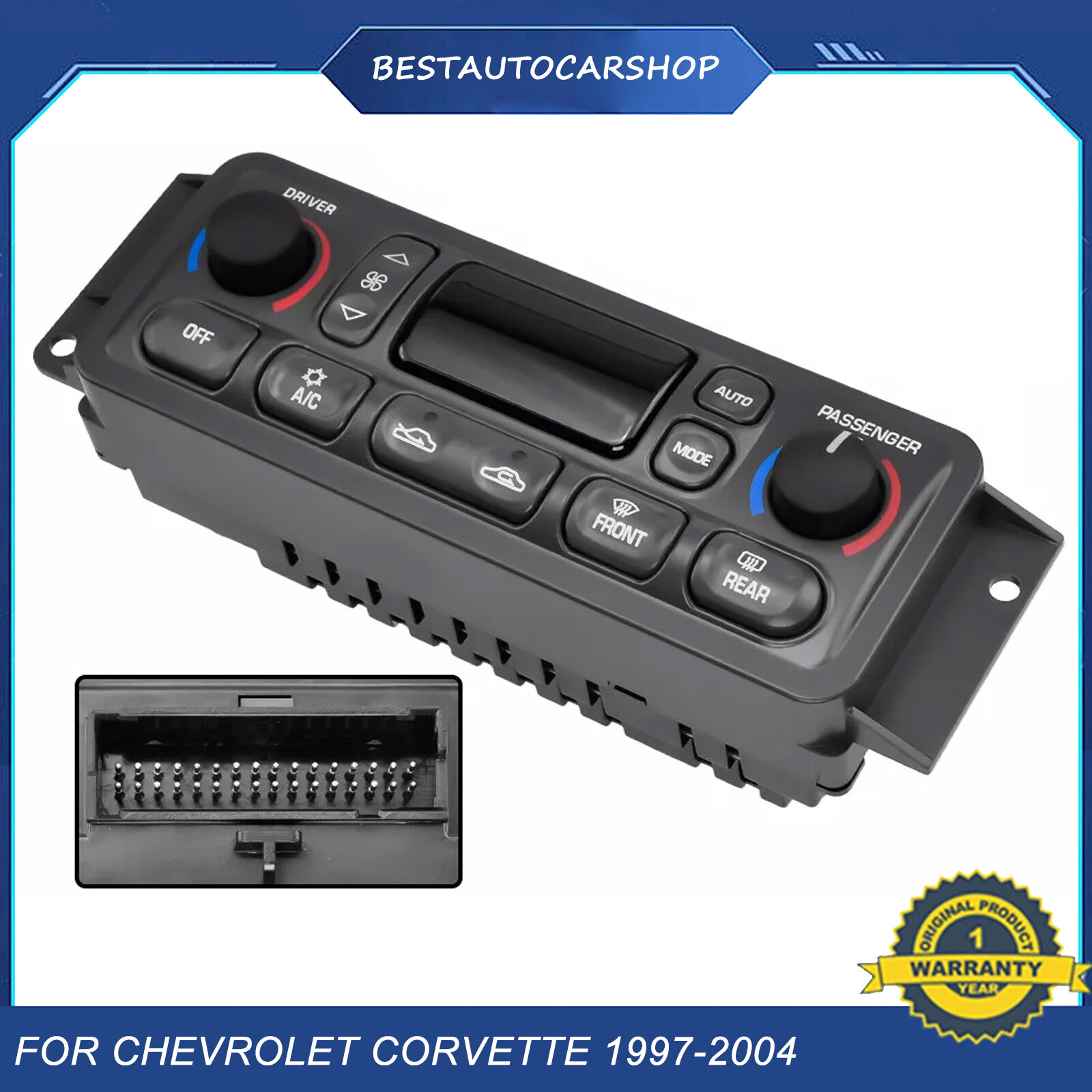 A/C Climate Heat Control Module Switch HVAC for C5 Corvette 1997-2004 09352181