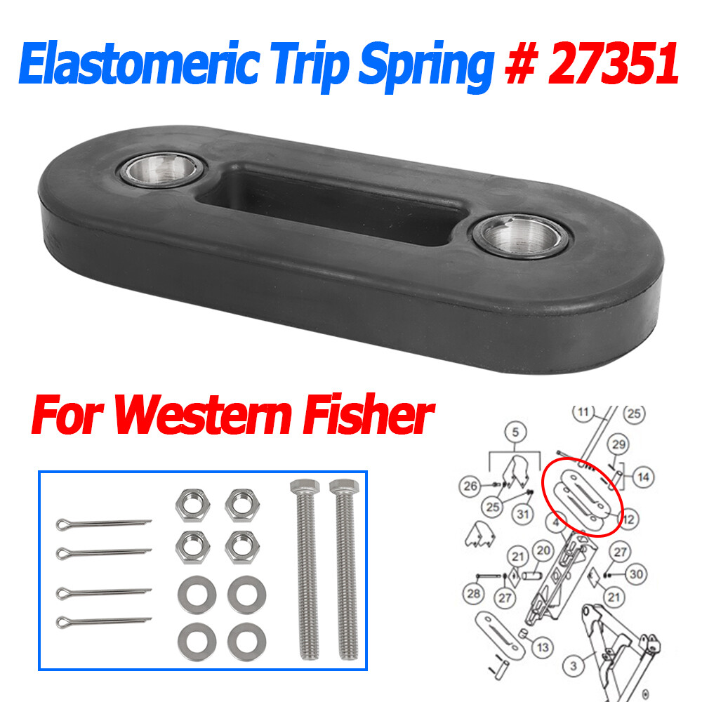 Elastomeric Rubber Trip Spring 27351 For Western Fisher Suburbanite Homesteader