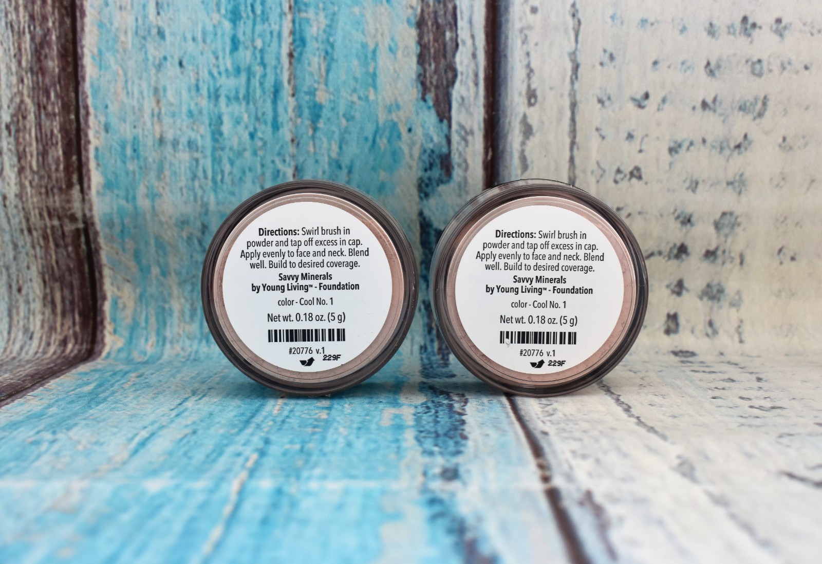 SET OF 2 - Foundation Powder Cool 1 Savvy Minerals by Young Living NEW