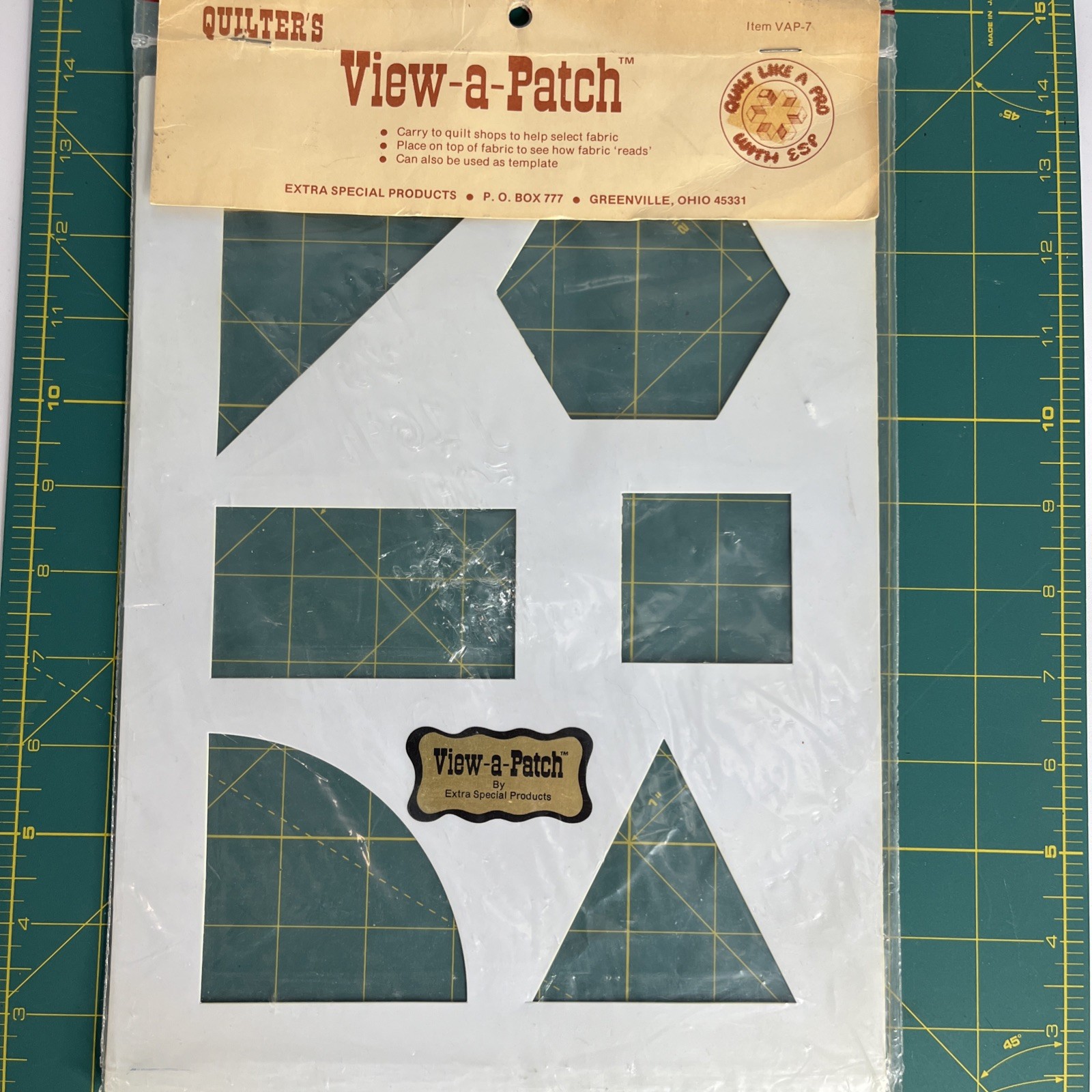 ESP Quilter’s View-a-Patch Fabric Selection Tool Or Template