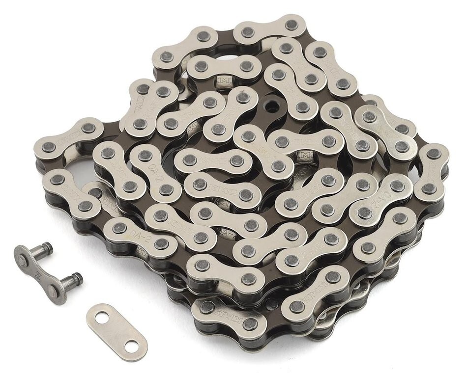 KMC S1 BMX CHAIN *NEW* 1/2"X1/8" Race Street SILVER/BROWN
