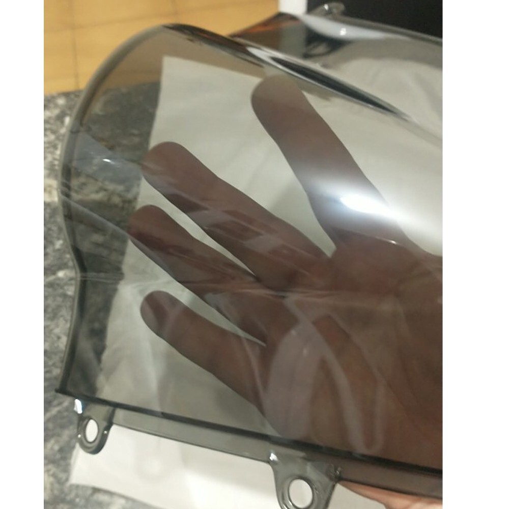 For 2019-2025 CBR500R Double Bubble Windscreen , Motorcycle Windshield , Gray