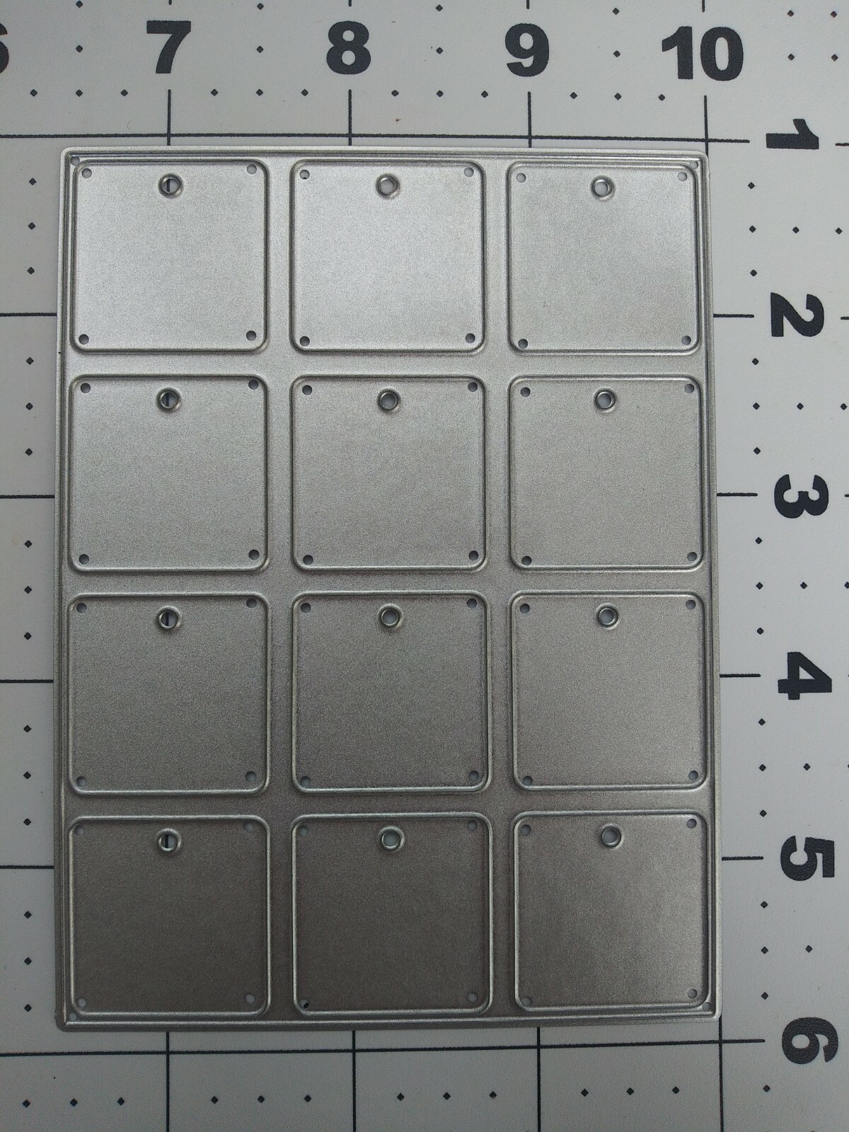 Universal Thin Metal Die Cut Tool Emboss Tag 12 price letter 1" banner thanks