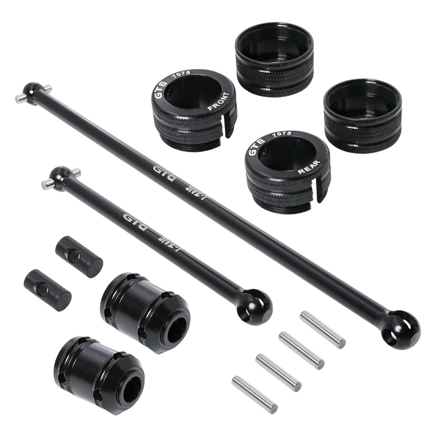 GTB CNC Steel Front Rear Center Driveshaft for 1/5 RC Car Losi 5ive t 1.0 Part