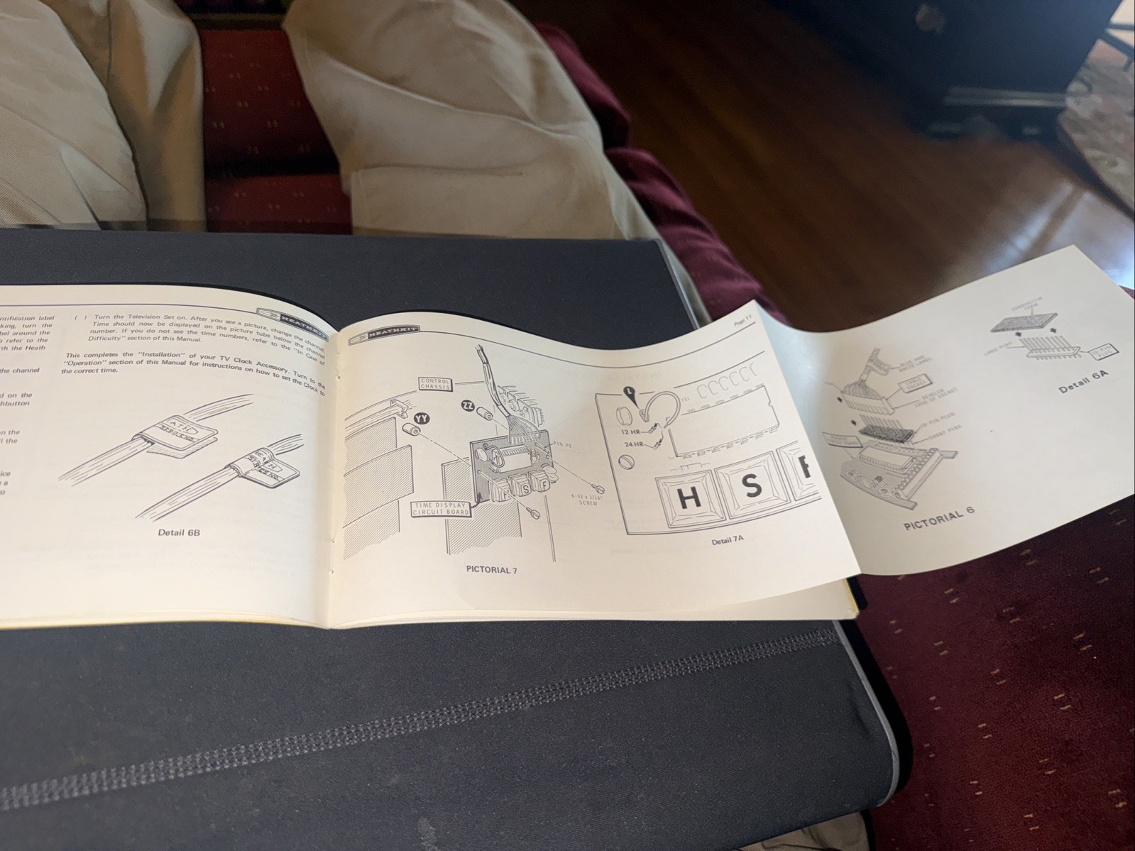 Heathkit Assembly Manual for GRA-2000-1 TV Clock Accessory Ok Condition Used