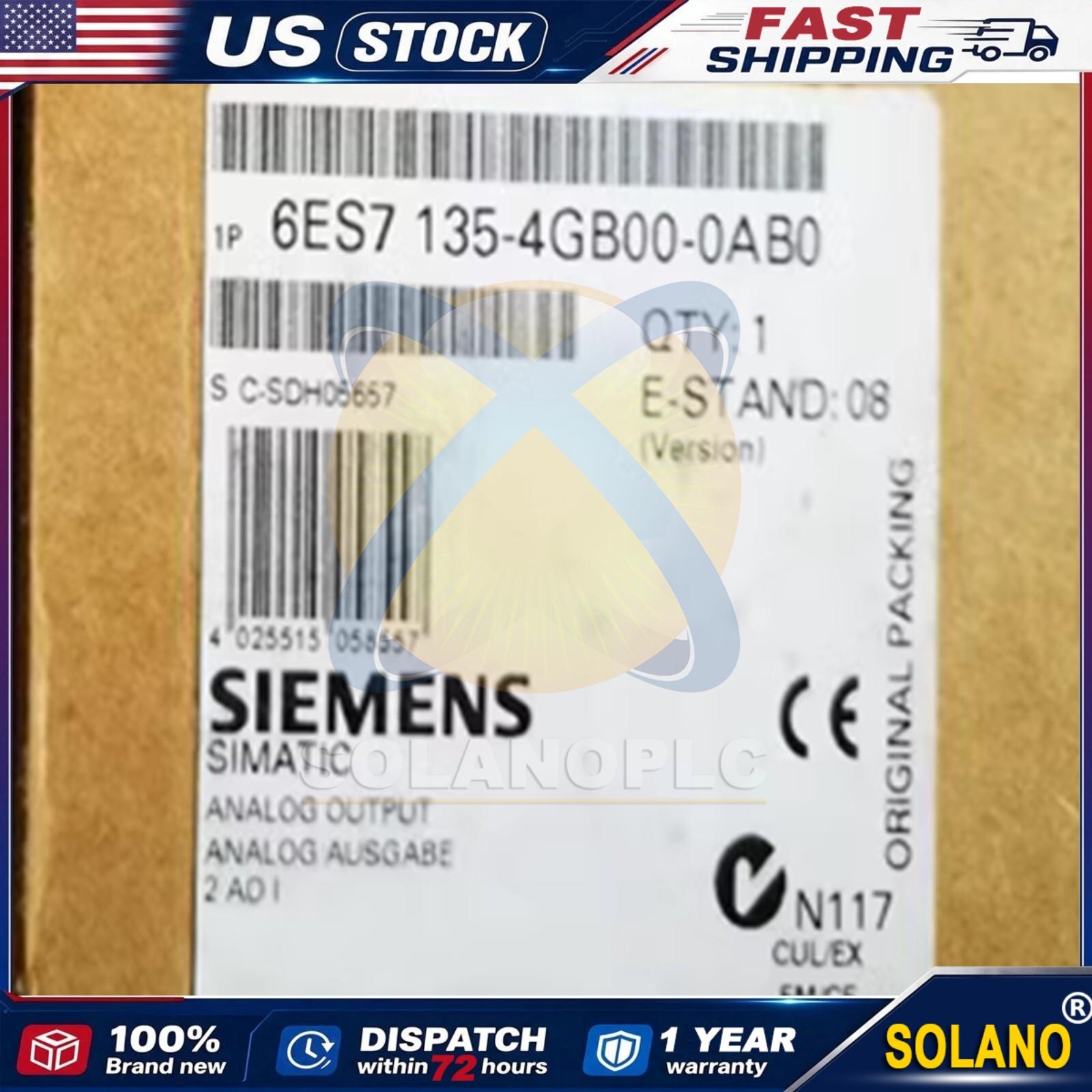 New Siemens 6ES7 135-4GB00-0AB0 6ES7135-4GB00-0AB0  US FREE TAX