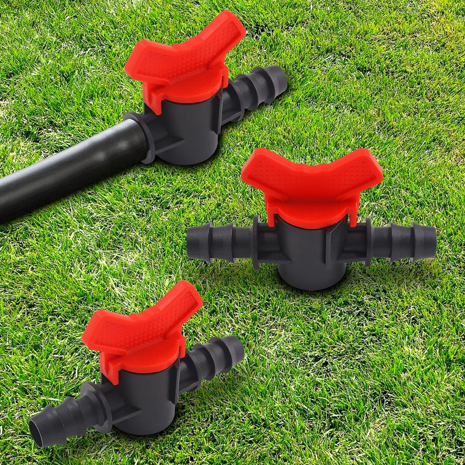 Moicstiy 6Pcs 1/2 Inch Drip Irrigation Switch Valve 16mm Ball