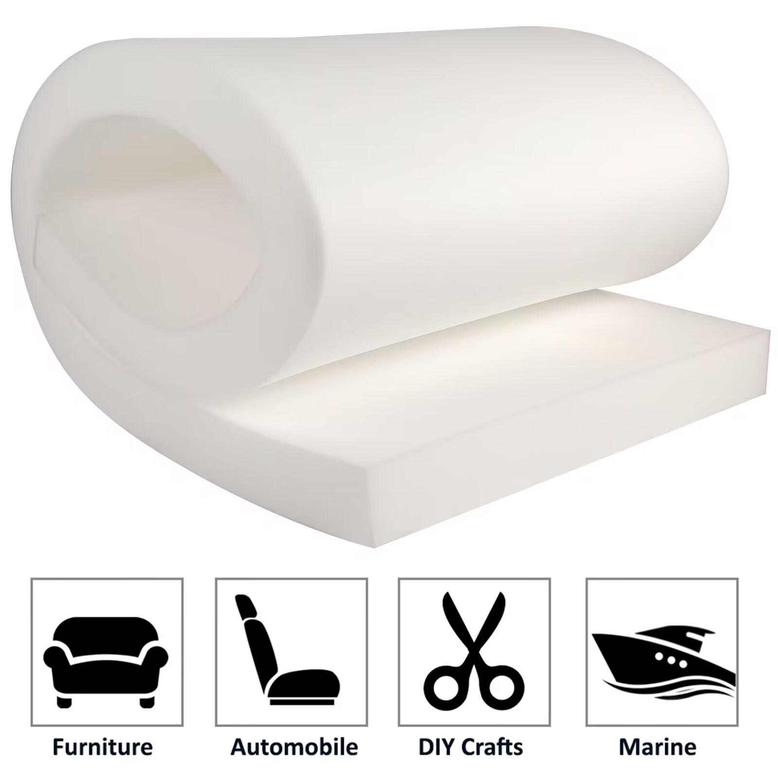 High Density Upholstery Cushion Craft Foam Sheet Chair Sofa Seat Replacement