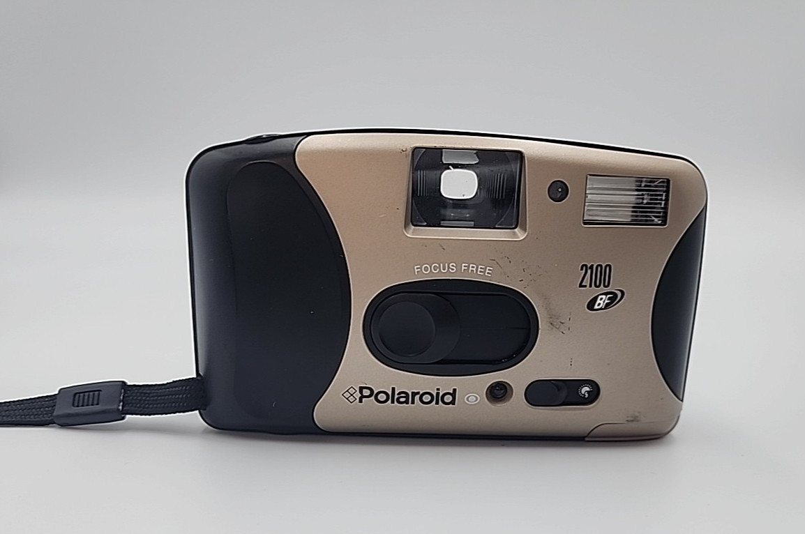 Vintage Polaroid 2100 BF Focus Free 35mm Compact Film Camera