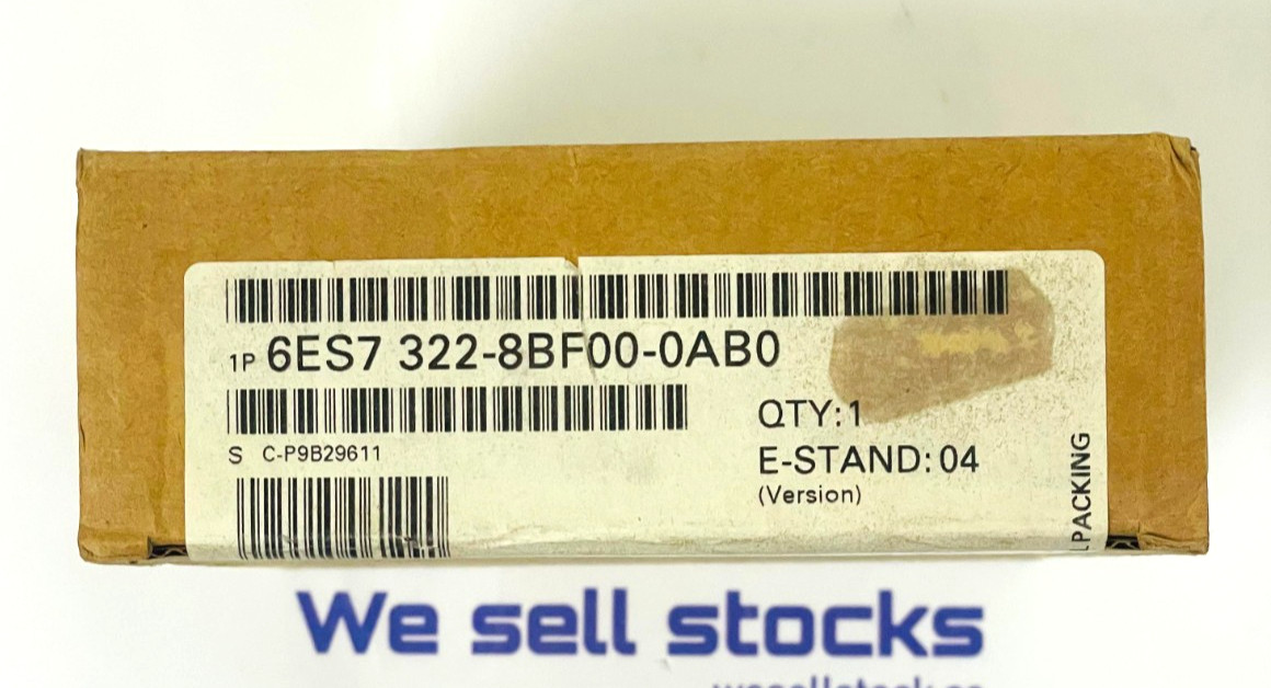 SIEMENS SIMATIC S7 Digital Output Module 6ES7322-8BF00-0AB0