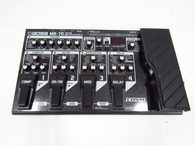 BOSS ME-70 Guitar Multi Effects Processor Tested Working w/ AC Adapter