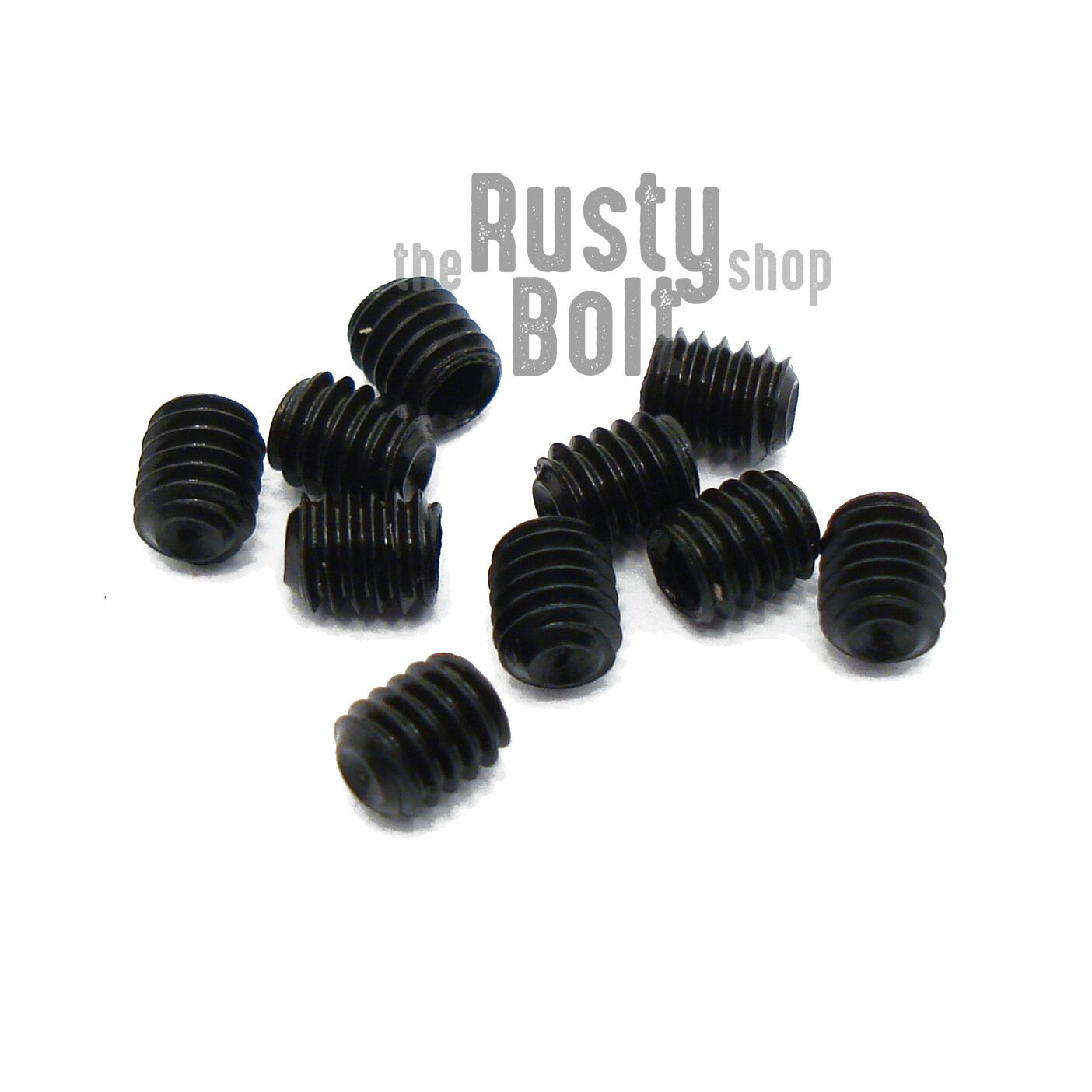 M2.5 x 3mm, Socket Set Screws Cup Point, 45H Steel, Black Oxide