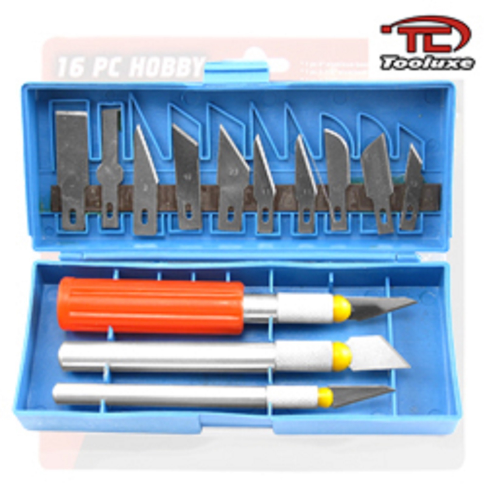 16 PC HOBBY KNIFE ART & CRAFT BOX SET CUTTER TOOL NEW