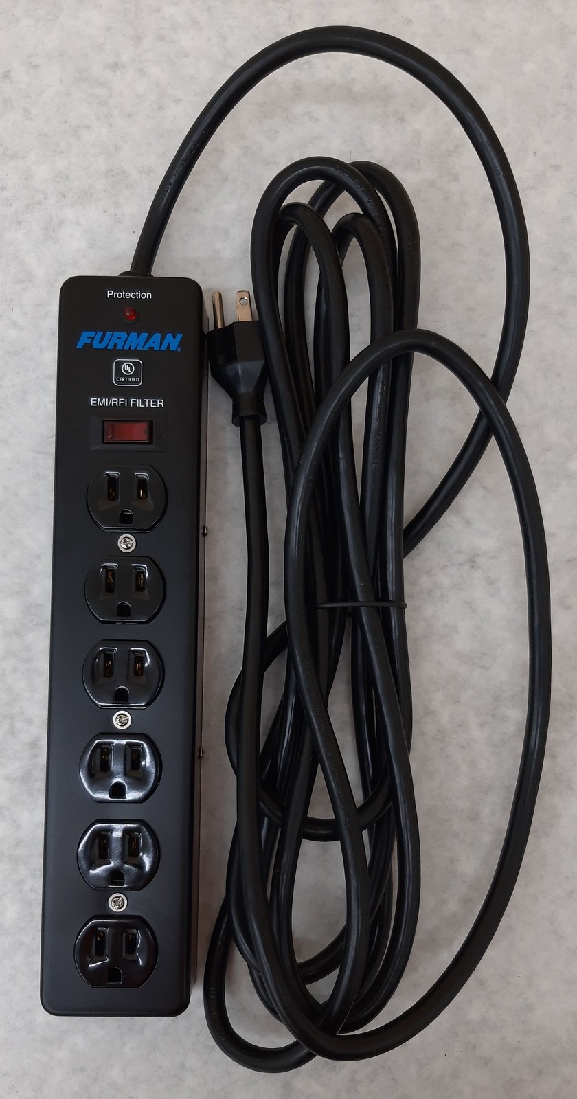 Furman SS-6 Pro Plugs 6 Outlet Power Strip 120V 15A 540J (S9P609NI)
