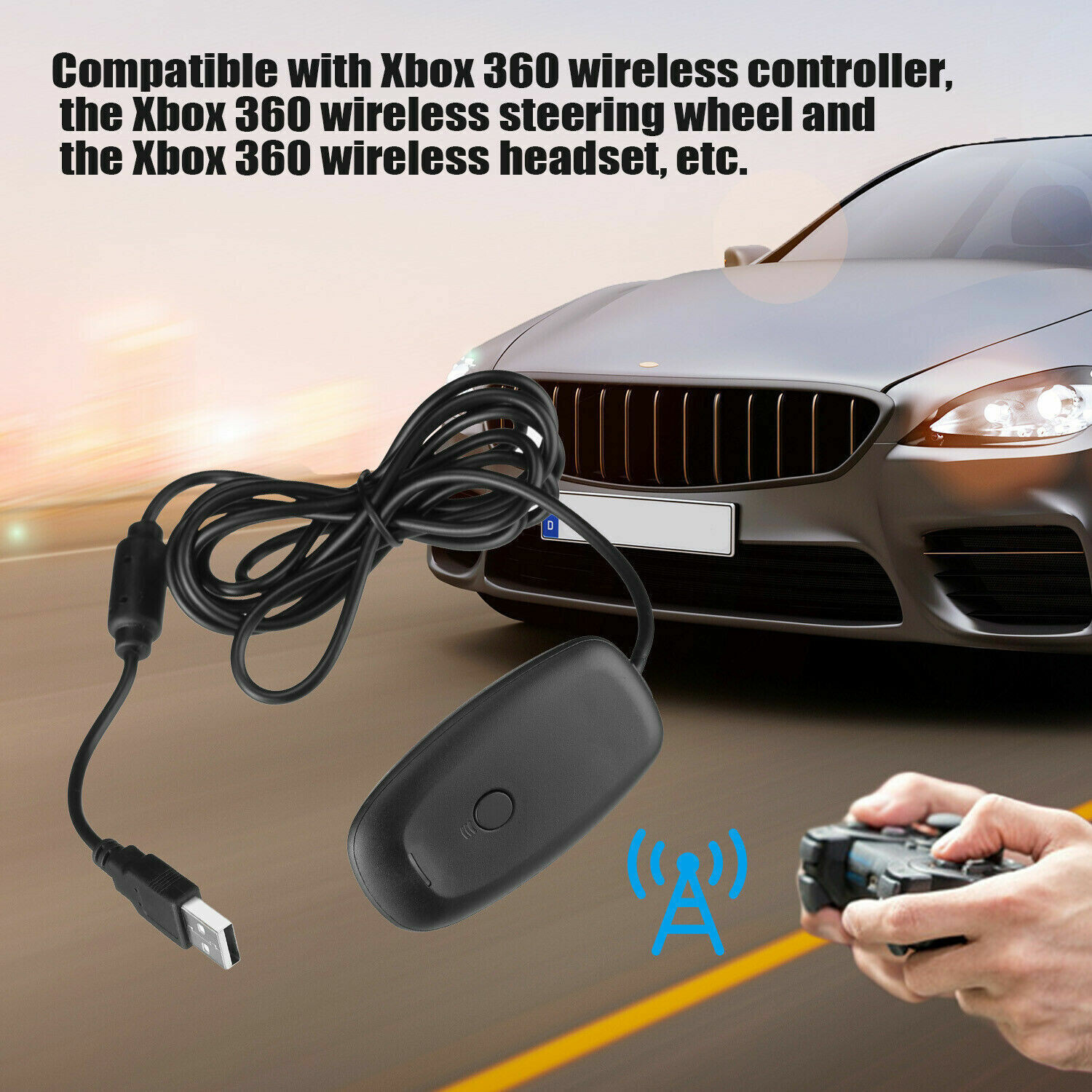 PC Wireless Gaming Receiver USB Adapter For Microsoft Xbox 360 Controller