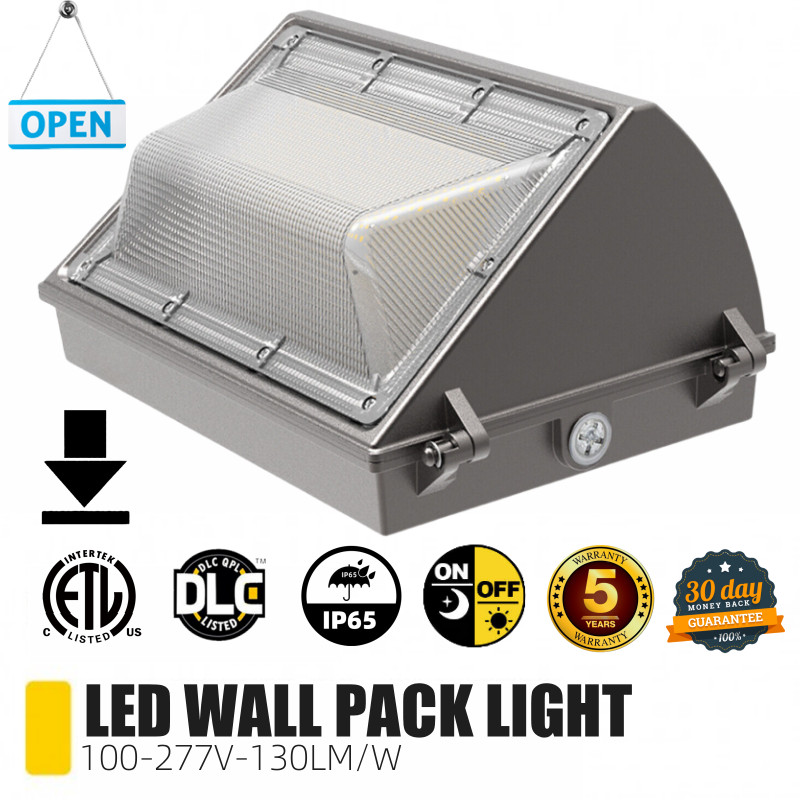 150W LED Wall Pack Light photocell Dusk to Dawn Outdoor Garden Security Light