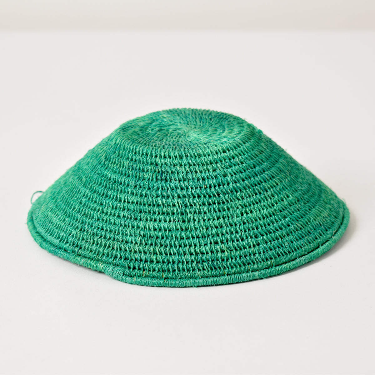 Sisal Handwoven Green Basket Eswatini 6inch