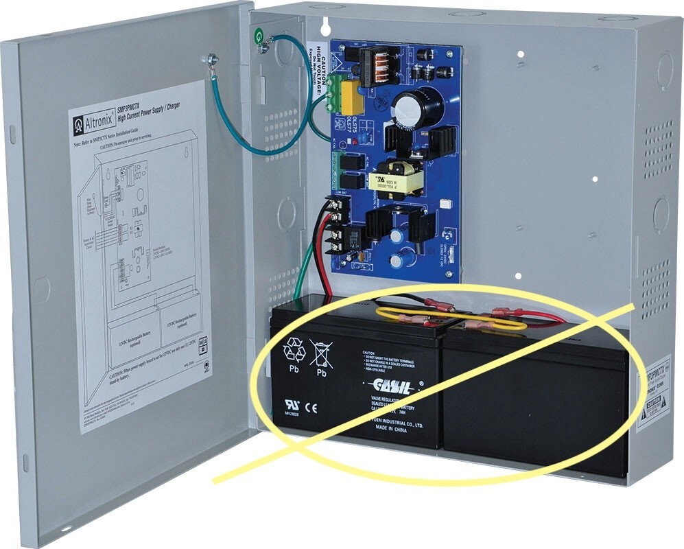 Altronix SMP3PMCTX Supervised Power Supply Battery Charger Grey Enclosure