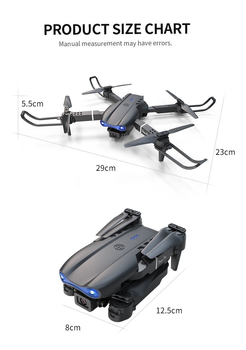 E99 Pro Drone Screen remote control Foldable RC Quadcopter Four Axis Aircraft US