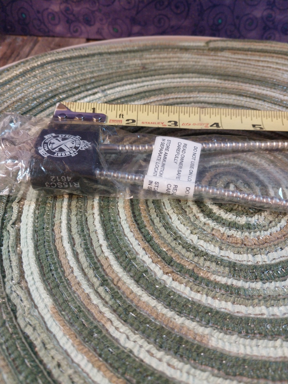 New Springfield Armory Gun Lock Cable Whit 2 Sets Of Keys