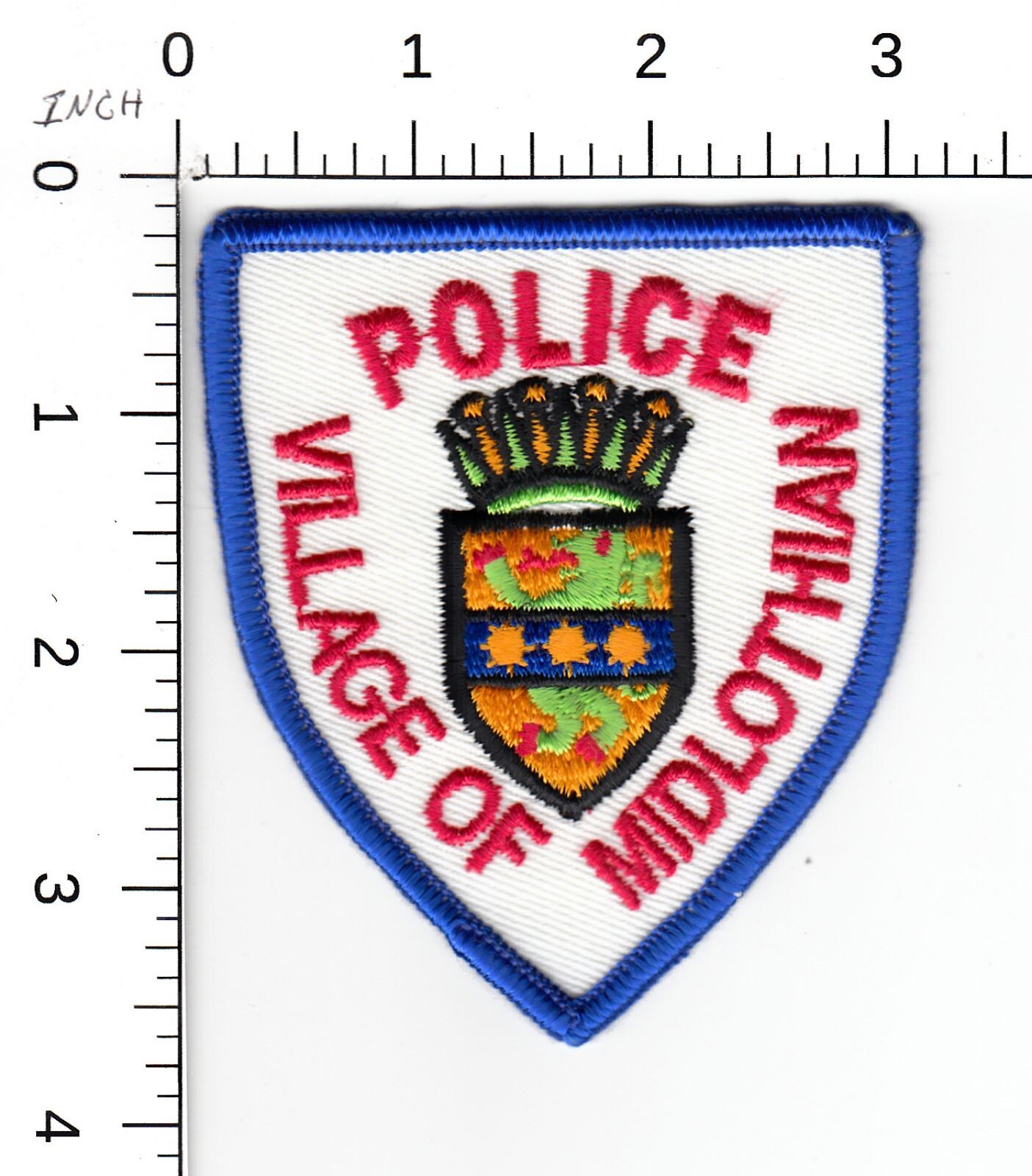 OLDER ISSUE MIDLOTHIAN ILLINOIS POLICE COLLECTIBLE PATCH