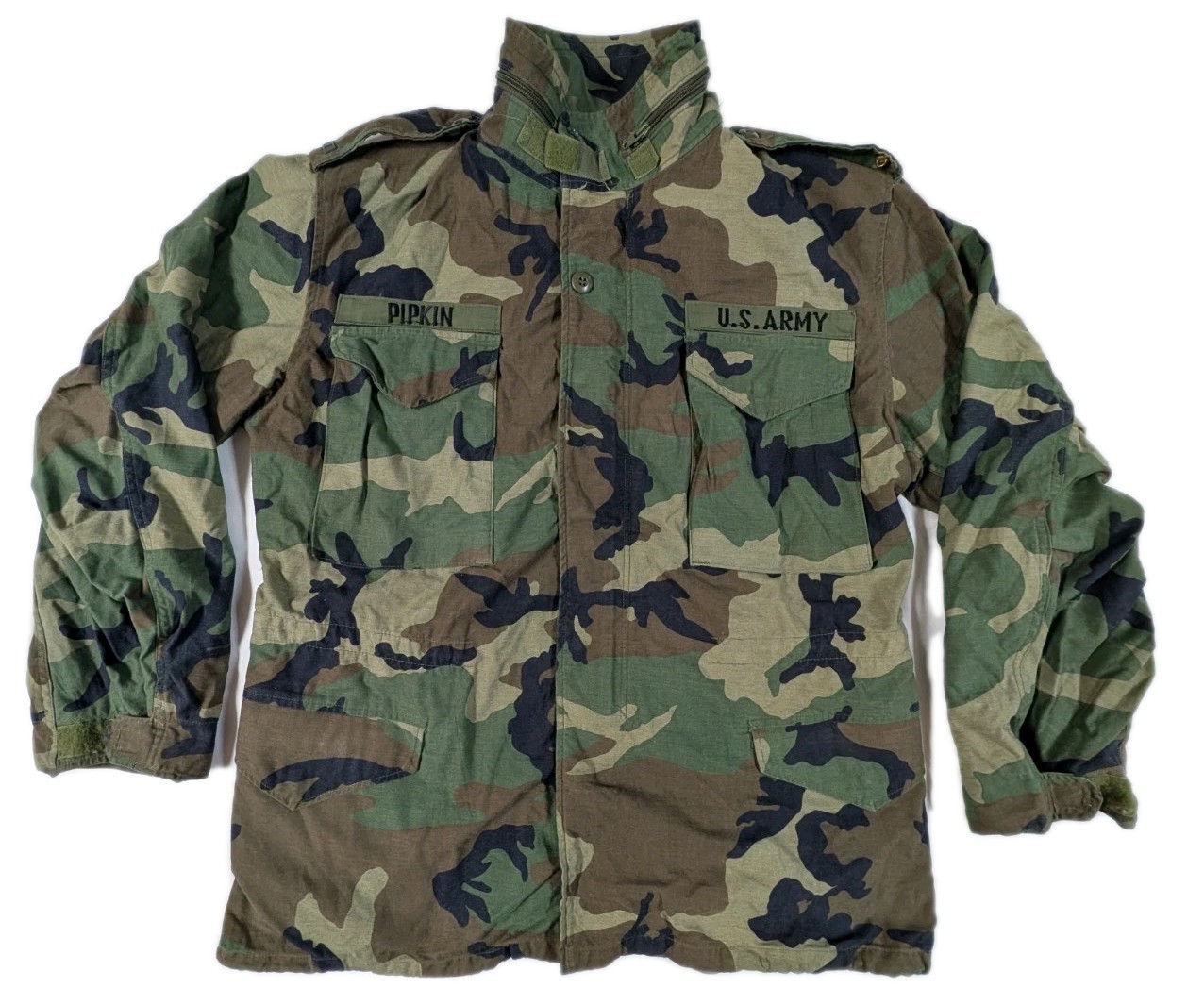 Cold Weather Field Camo Coat  “U.S. Army” Size Medium Regular