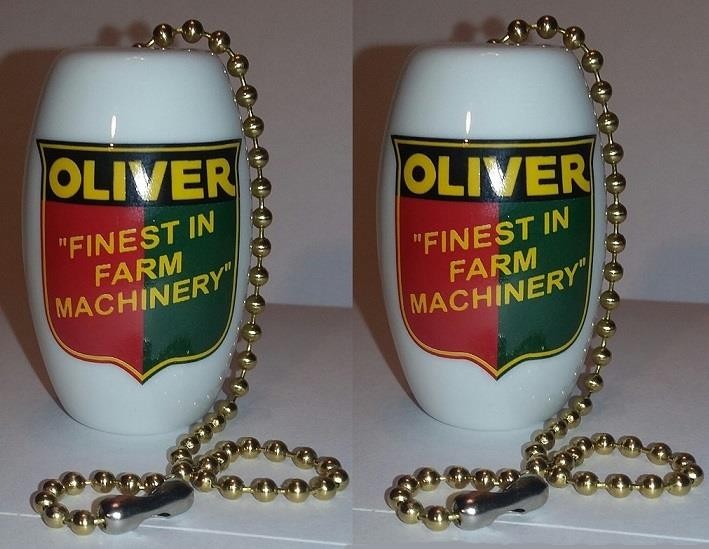 Set of 2 Oliver Tractor Ceiling Light / Fan Pulls
