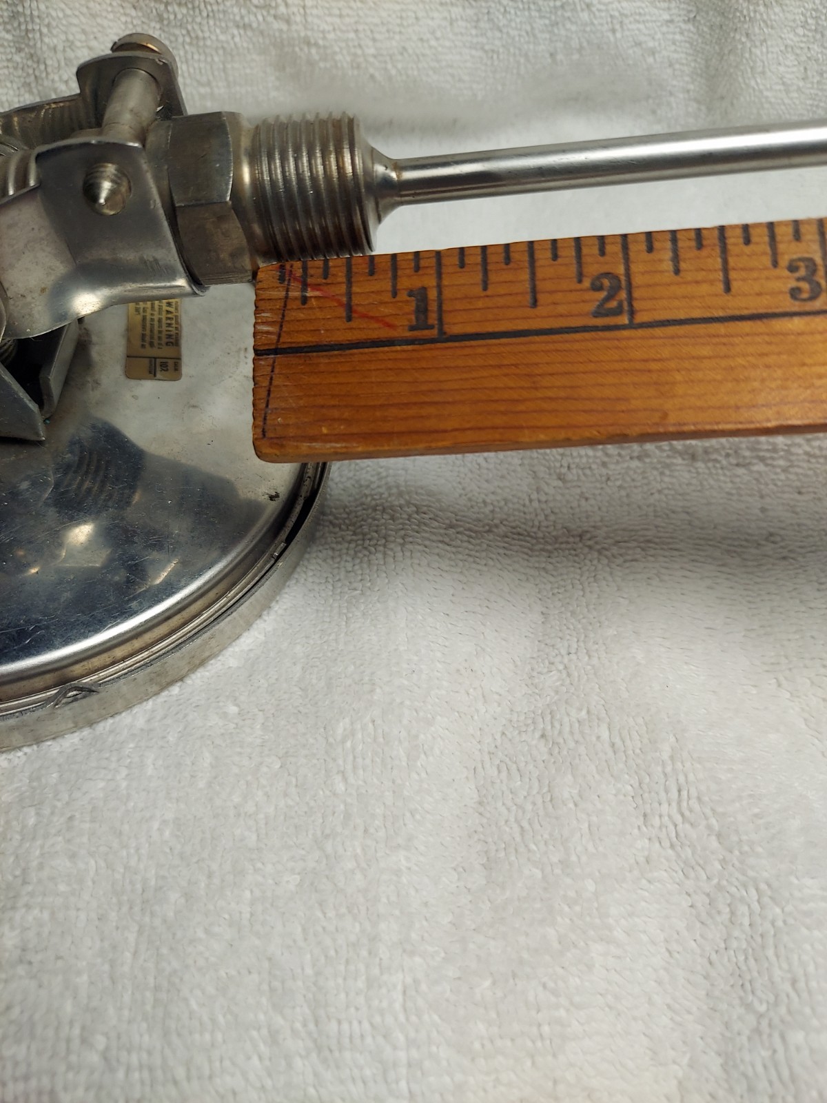 Ashcroft Temperature Probe gauge W/ Flex Head 0-200 5" face Dial Thermometer