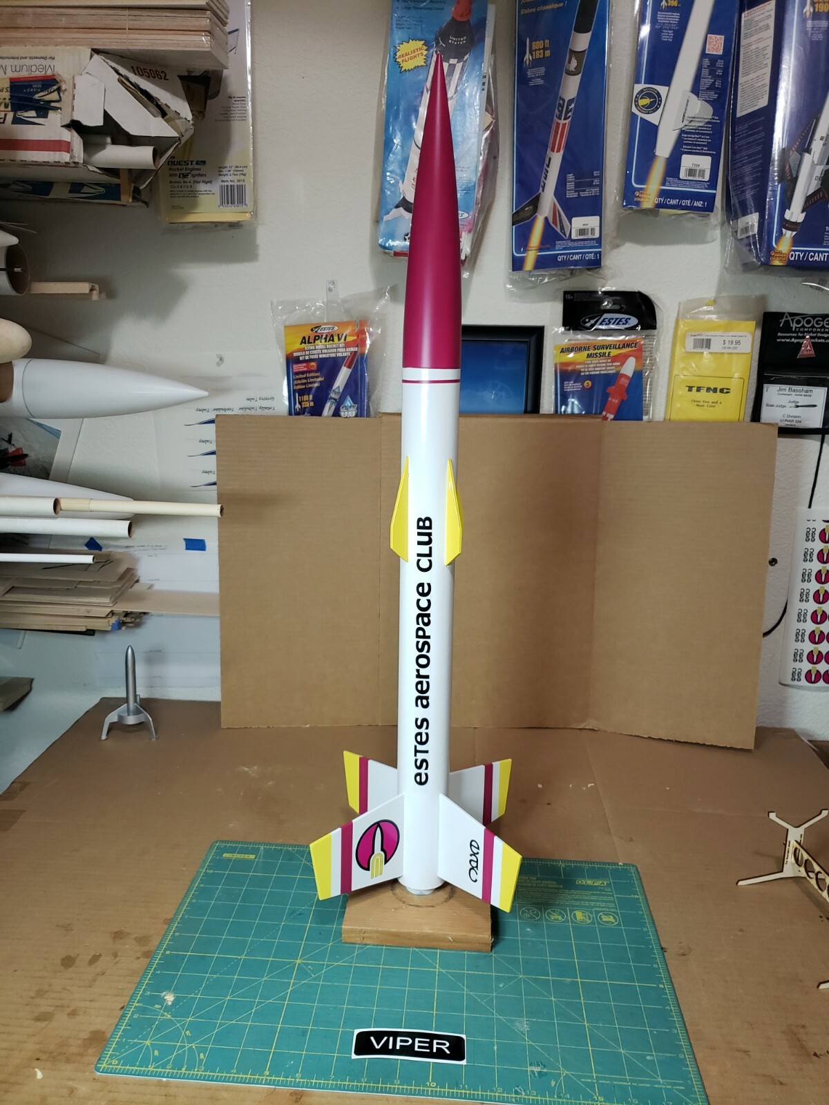 eac Viper Upscale Kit using Estes Pro Series II parts 2" diameter 30" tall!