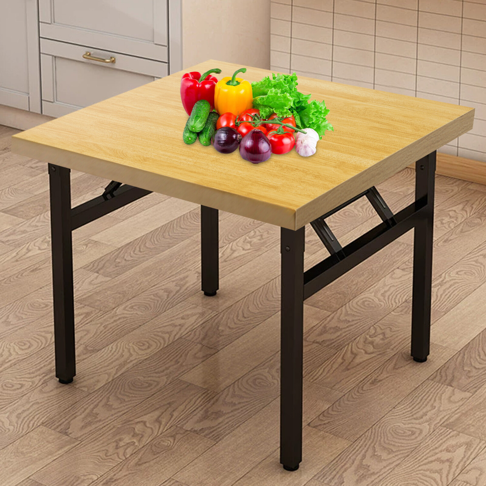 Wood Color Tabletop, Edge-banding Square Countertop, Plywood Countertop