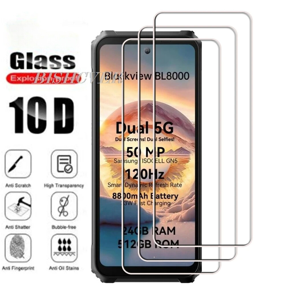2PCS For BLACKVIEW BL8000 BL8000 Pro Tempered Glass Film Cover Screen Protector