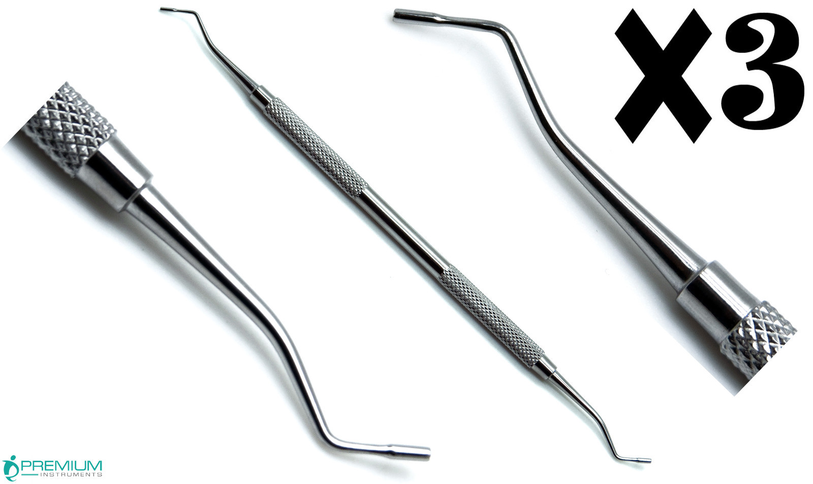 3 Pcs New Smooth Plugger 720-1 Dental Filling 1.2mm/1.5mm Amalgam Instruments