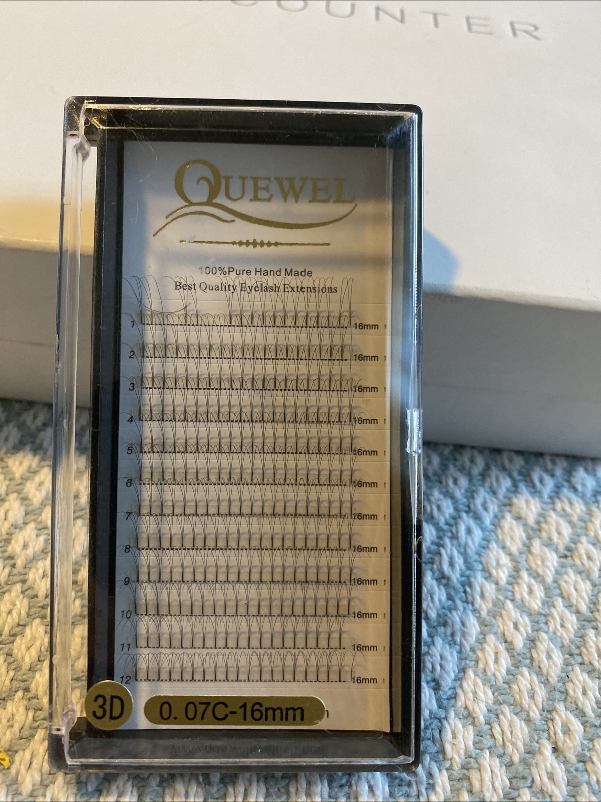 Professional Eyelashes Extension 3D 0.07c-16mm Faux Mink Short Stem False Lashes