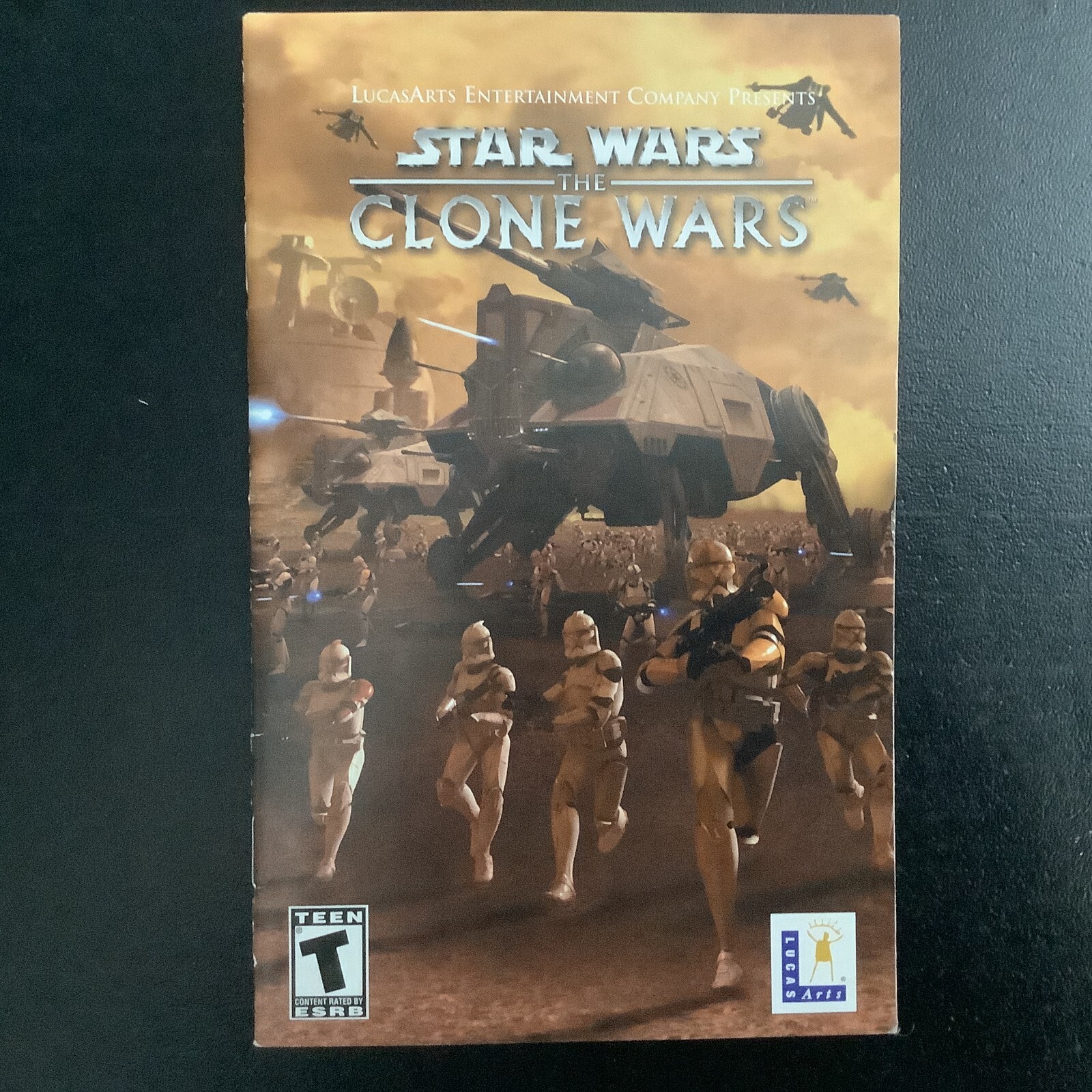 Star Wars The Clone Wars PS2 PlayStation 2 Instruction Manual Only