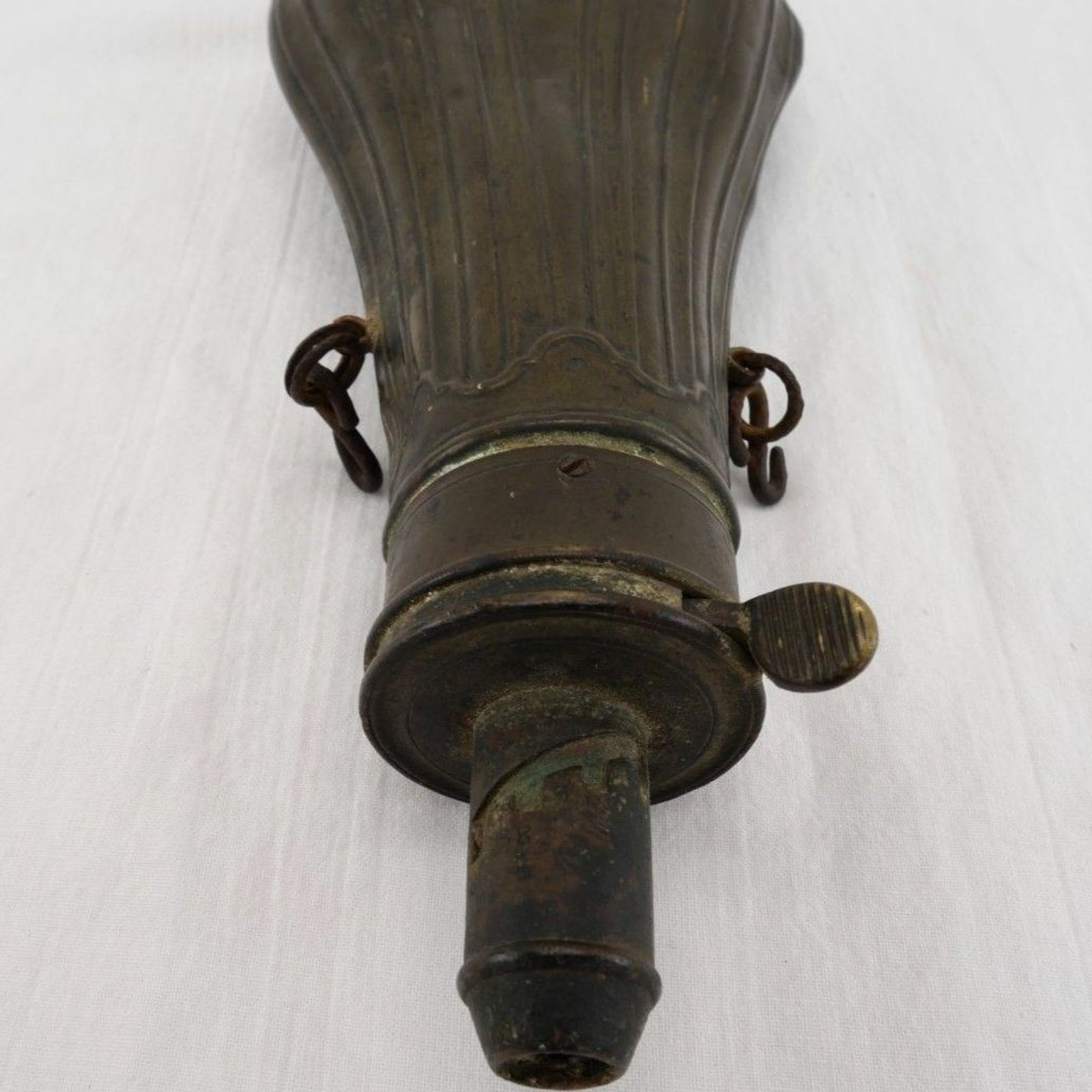 Antique Black Powder Flask | Muzzleloader Rifle, Civil War-era