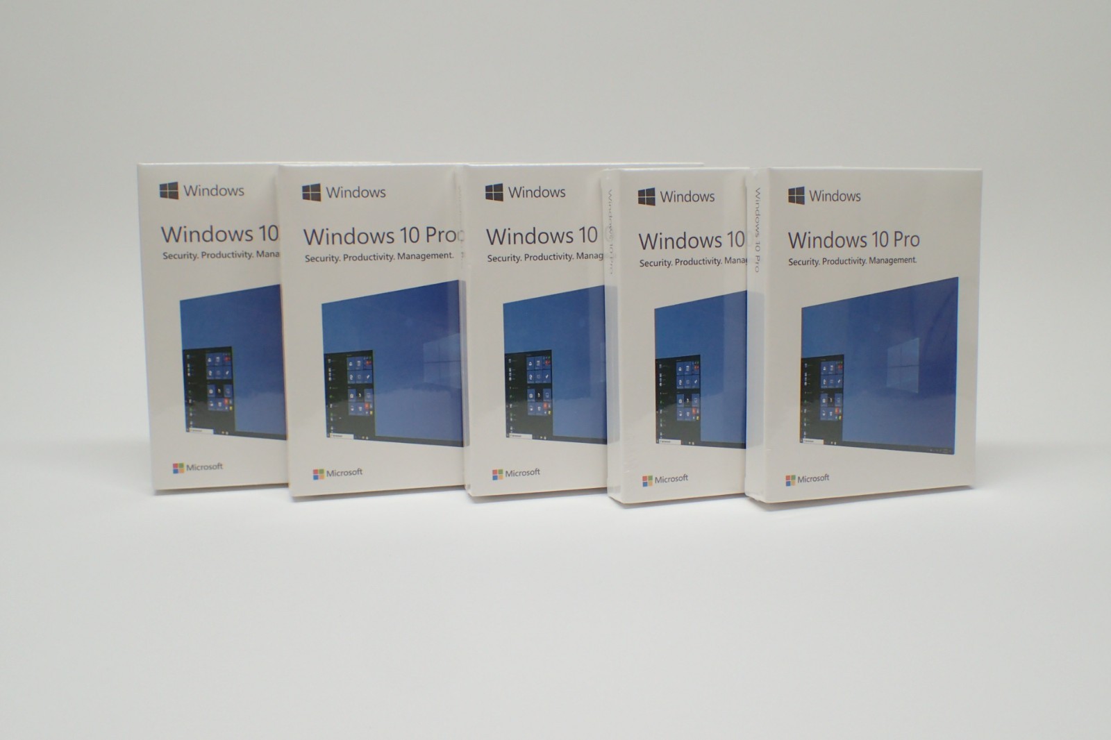 Microsoft Windows 10 Pro Professional Kit Retail Key USB Box 5 PACK Kit